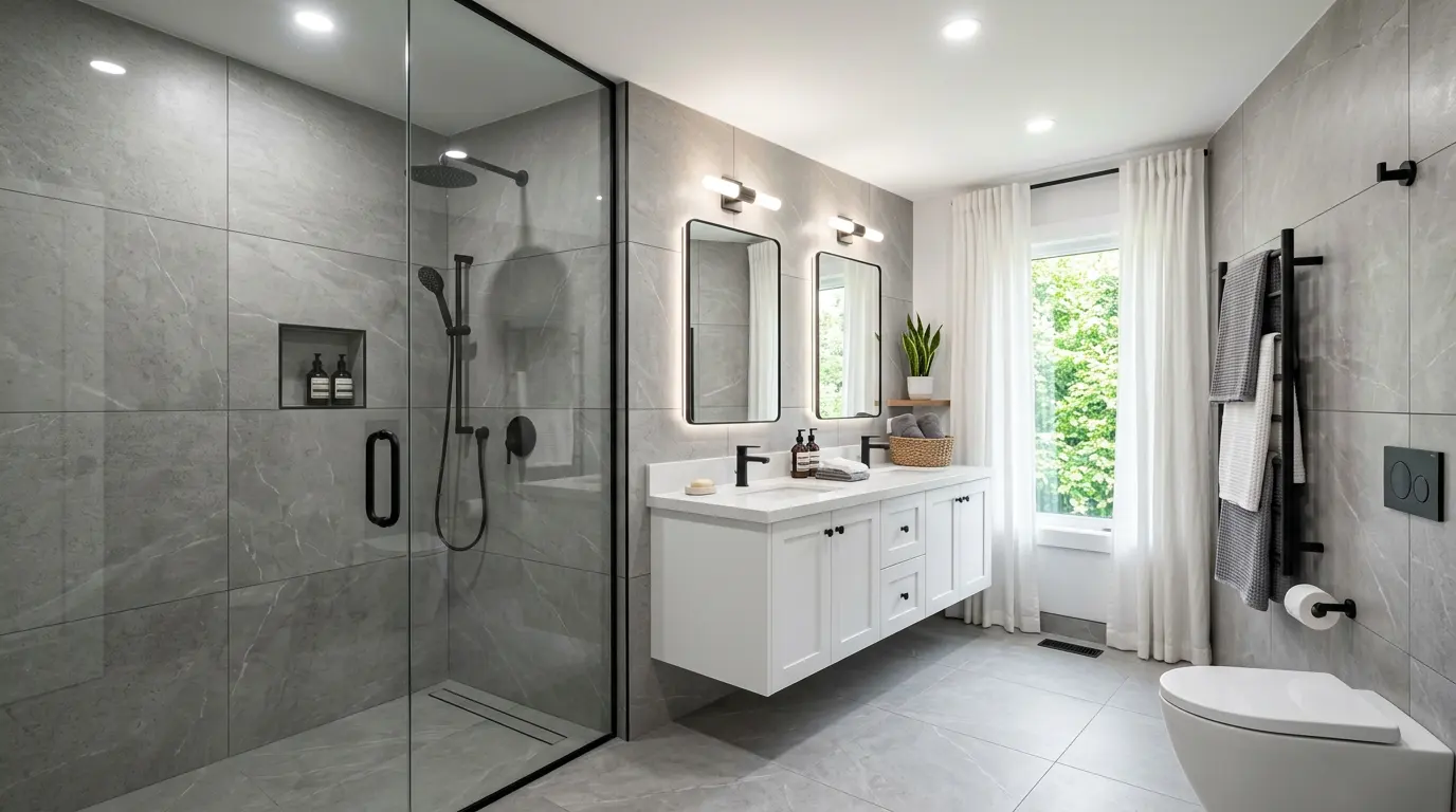 Salle de bain après rénovation